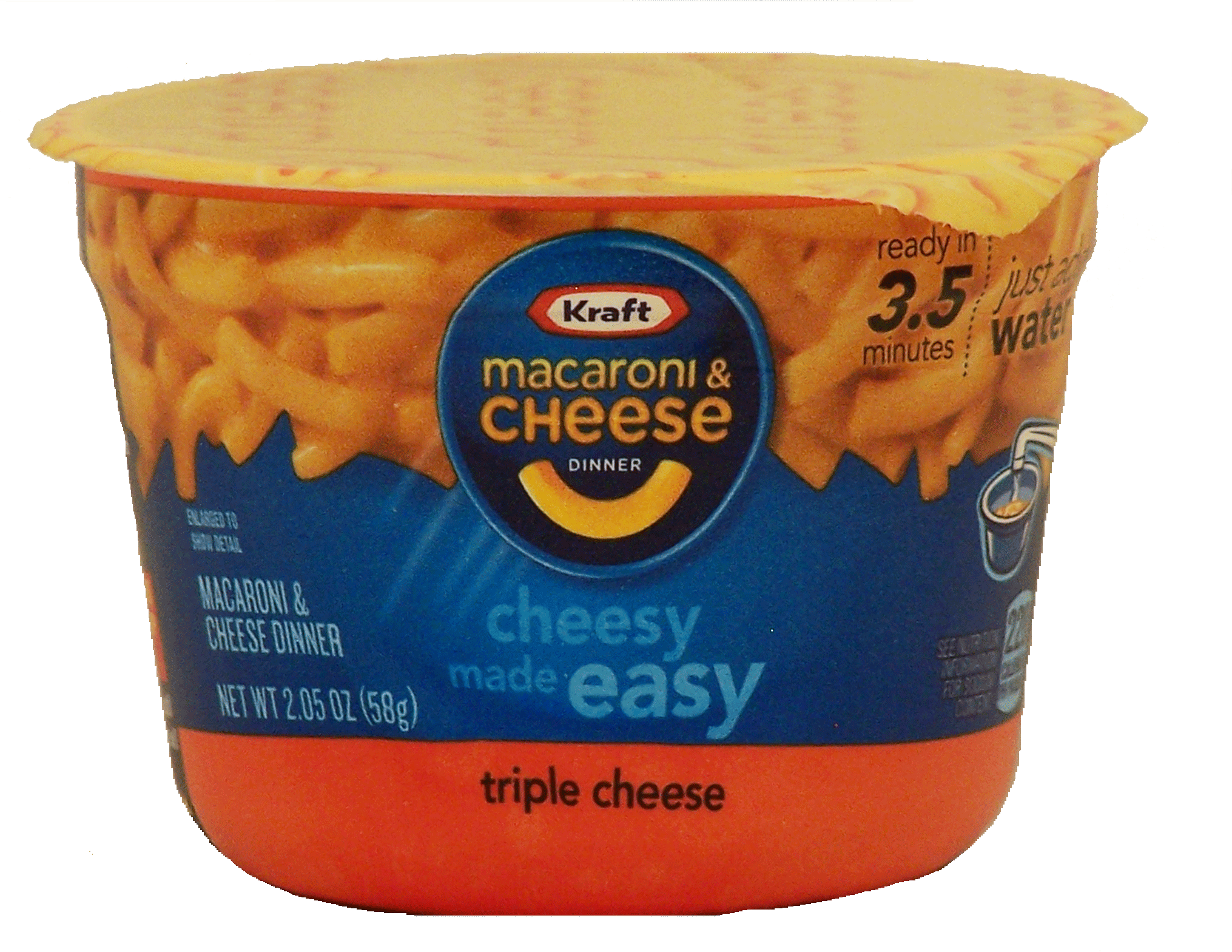 Kraft Dinners Easy Mac Macaroni & Cheese Triple Cheese Microwave Cup Full-Size Picture